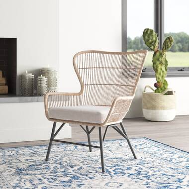 Indoor rattan accent discount chair